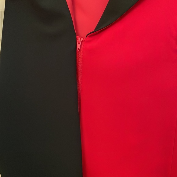 Calvin Klein red apple dress with black details size 8 like new - Picture 7 of 14